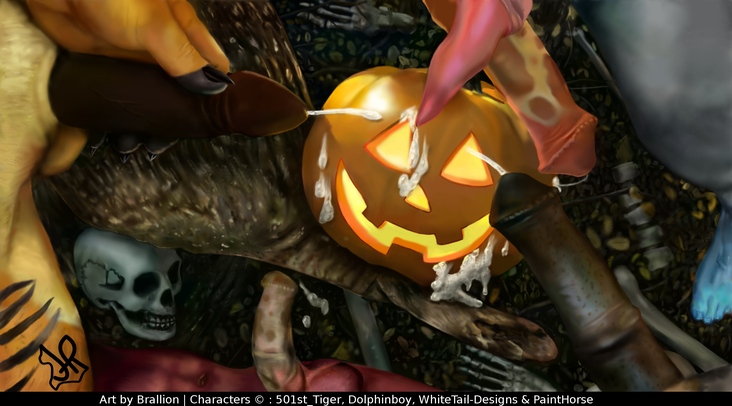 Thumbnail: Jack-o-lantern Bukakke - Commission for 501st_Tiger, dolphinboy, WhiteTail-Designs and PaintHorse.jpg